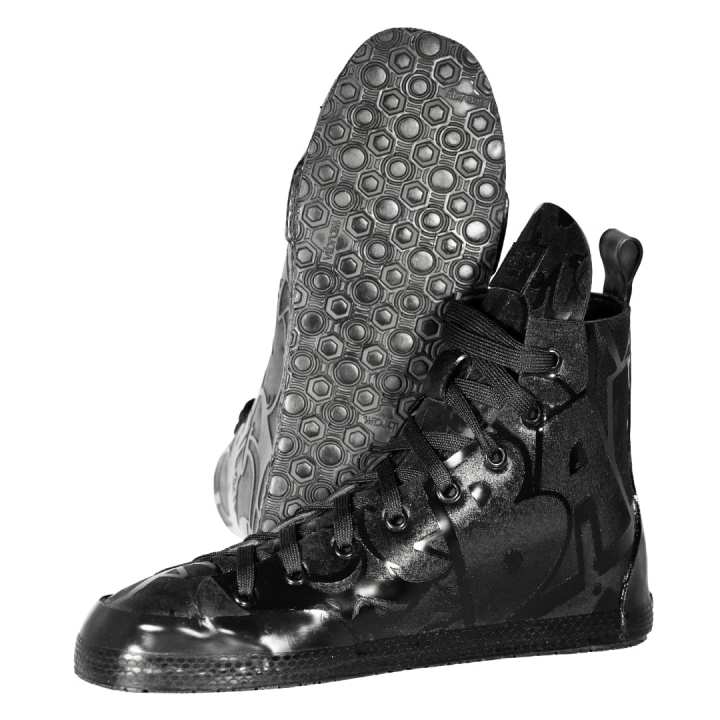 Latex Rubber Sneaker COMIC all black